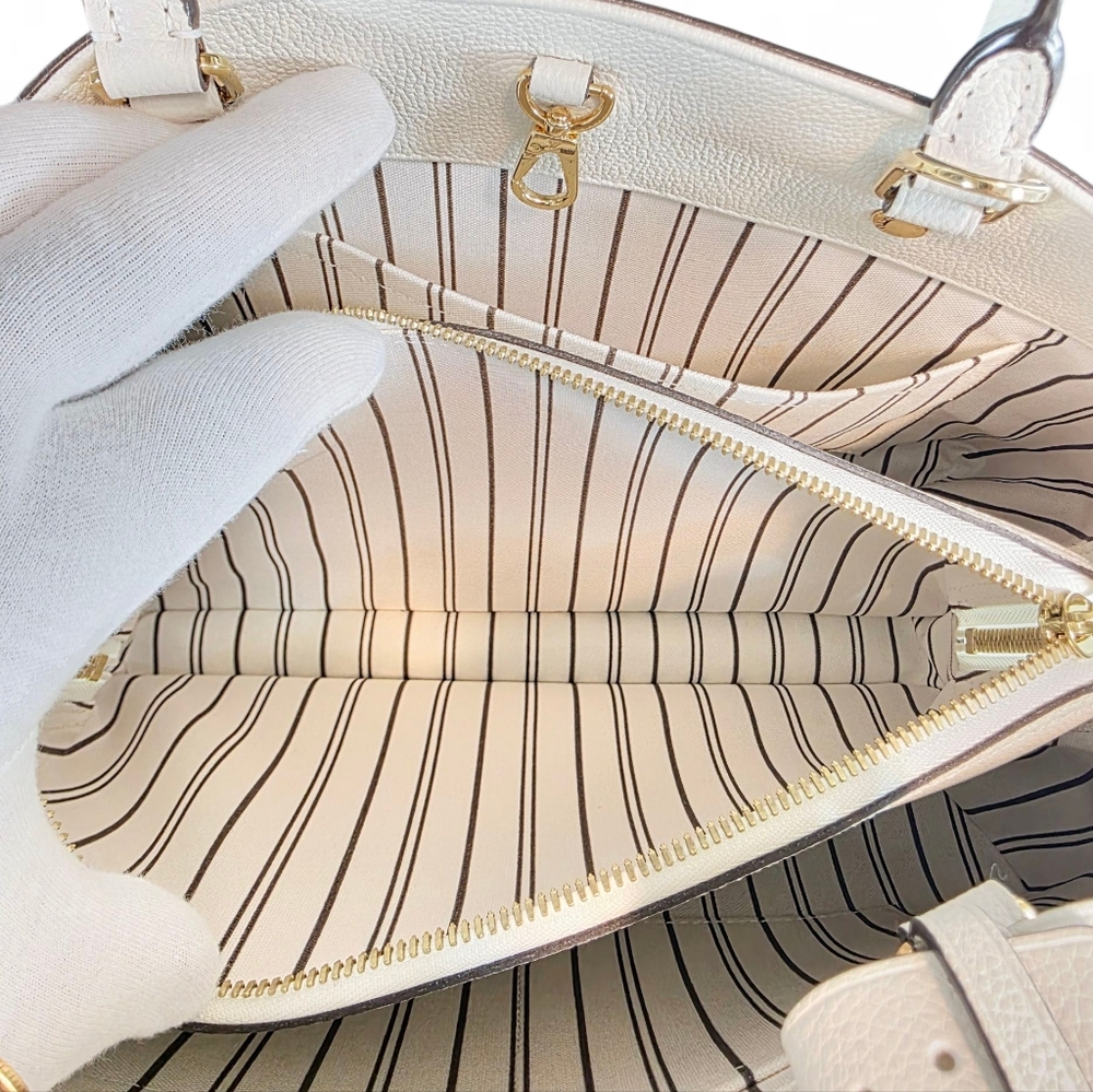 ✨️Excellent condition Louis Vuitton Montaigne MM White Empreinte - Picture 9 of 16
